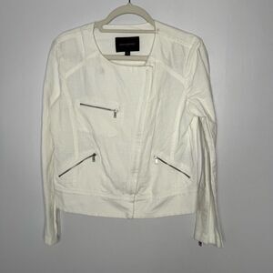 Banana Republic white linen jacket size small